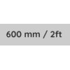 600mm / 2ft