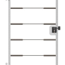 1.80m High CHEADLE Gate Kit - Light Grey