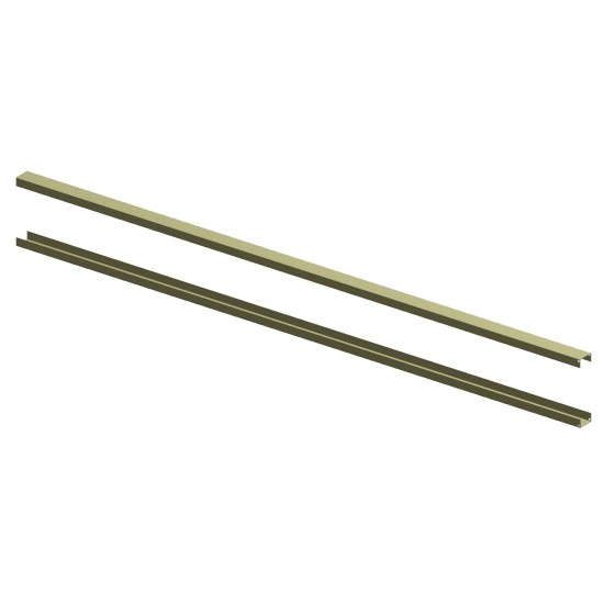 1.83m Cross Rails Set For CHEADLE Fence Panel (Top & Bottom) - Olive