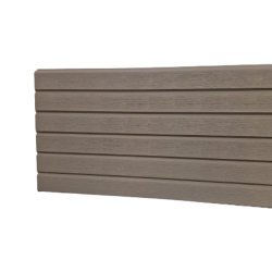 2.40m Composite Gravel Board 300mm Width - Light Grey