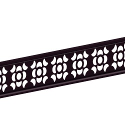 1.83m FLEUR Trellis Decorative Panel - Black