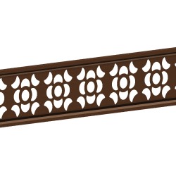 1.83m FLEUR Trellis Decorative Panel - Brown