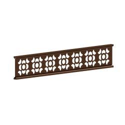1.83m FLEUR Trellis Decorative Panel - Brown