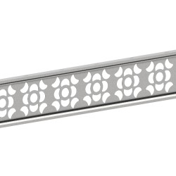 1.83m FLEUR Trellis Decorative Panel - Light Grey