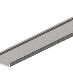 2.10m Cover For Steel Fence Post U Channel - Light Grey