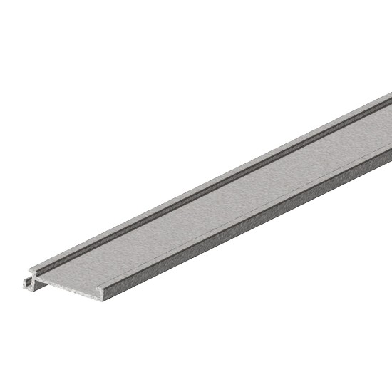 2.10m Cover For Steel Fence Post U Channel - Light Grey