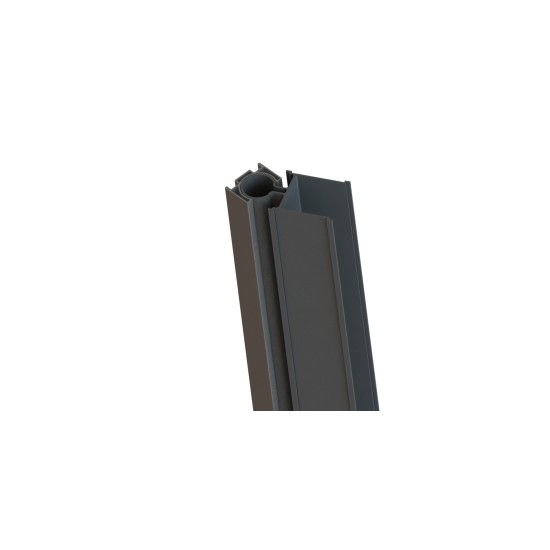 2.10m Adjustable Angle Fence Corner Post - Black