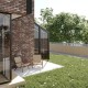 Vertical Cheadle Panel With Steel/Aluminum Posts - 1200mm Height