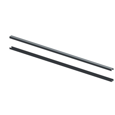 2.40m Cross Rails Set For CHEADLE Fence Panel (Top & Bottom)