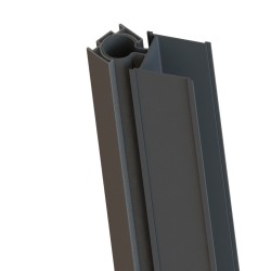 2.10m Adjustable Angle Corner Post - Black